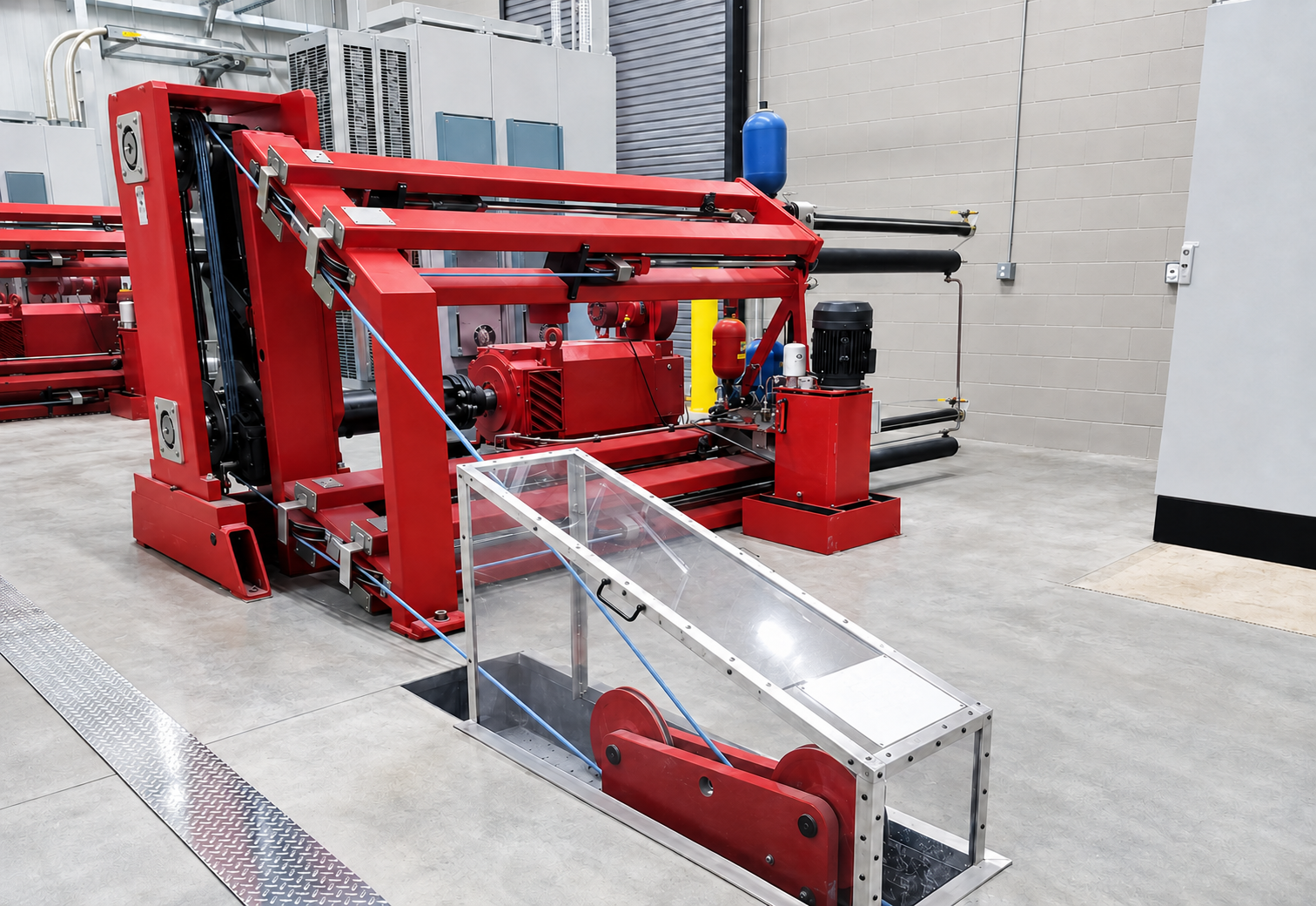 Seattle Safety crash propulsion equipment in a test facility